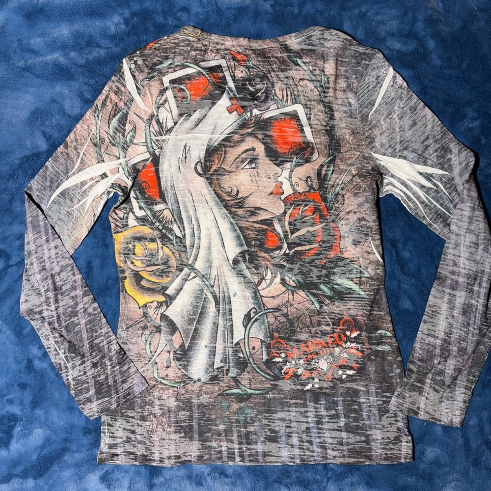 Vintage Y2K Grunge Graphic Long Sleeve - Picture 7 of 7